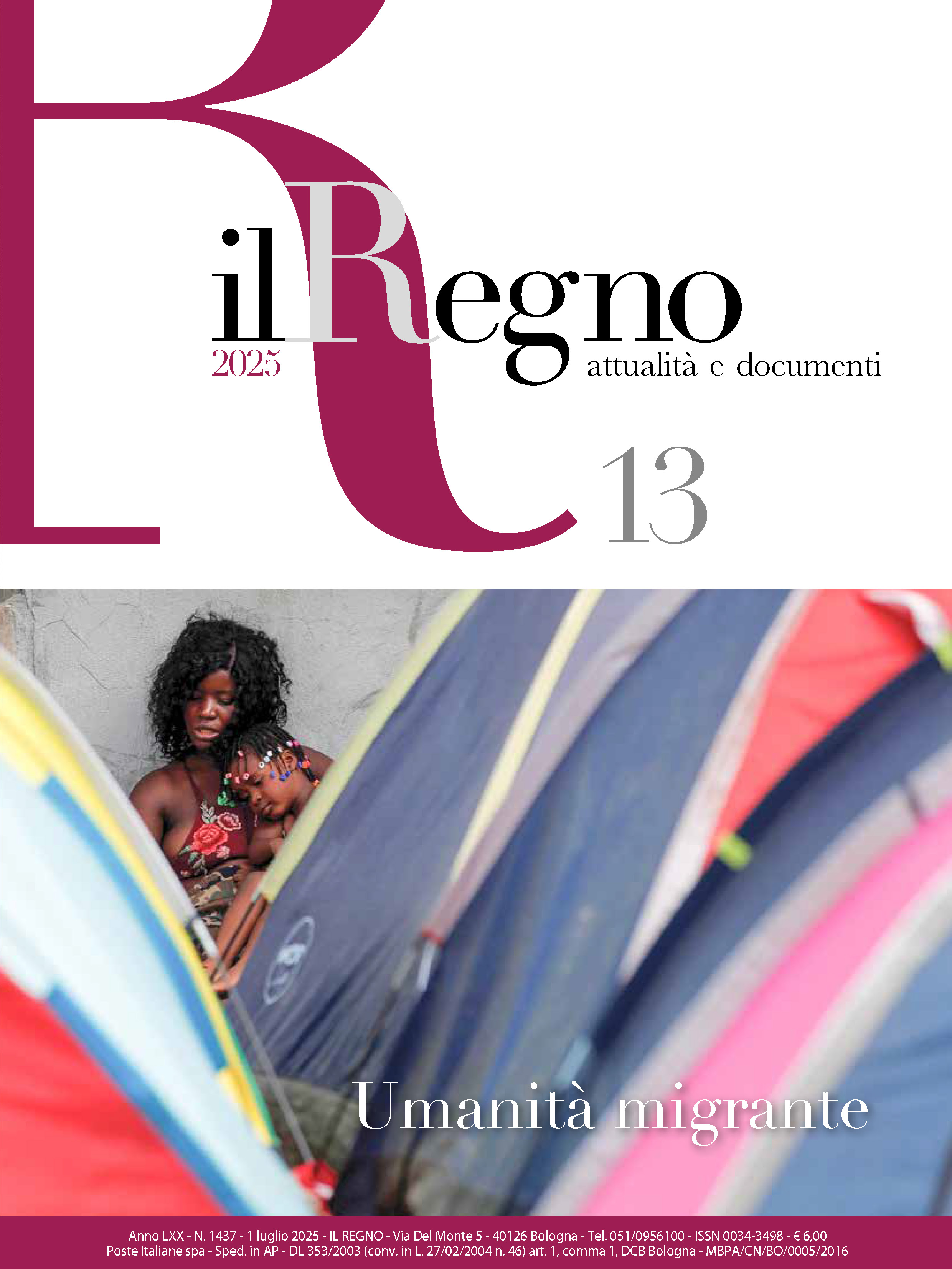 Copertina di Documenti Anno 2025 Numero 13