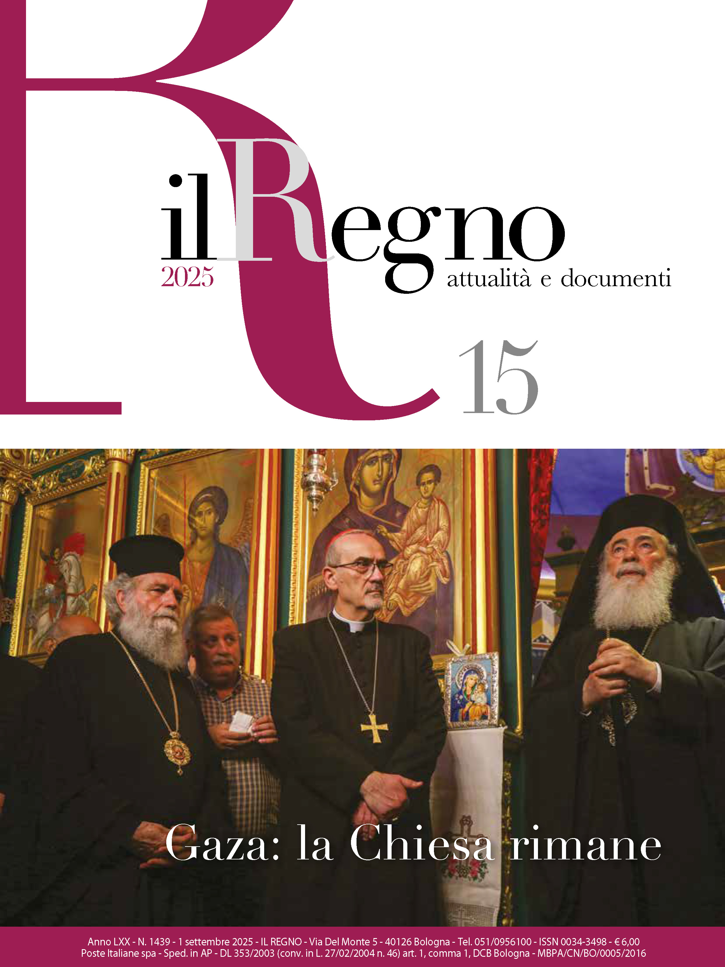 Copertina di Documenti Anno 2025 Numero 15