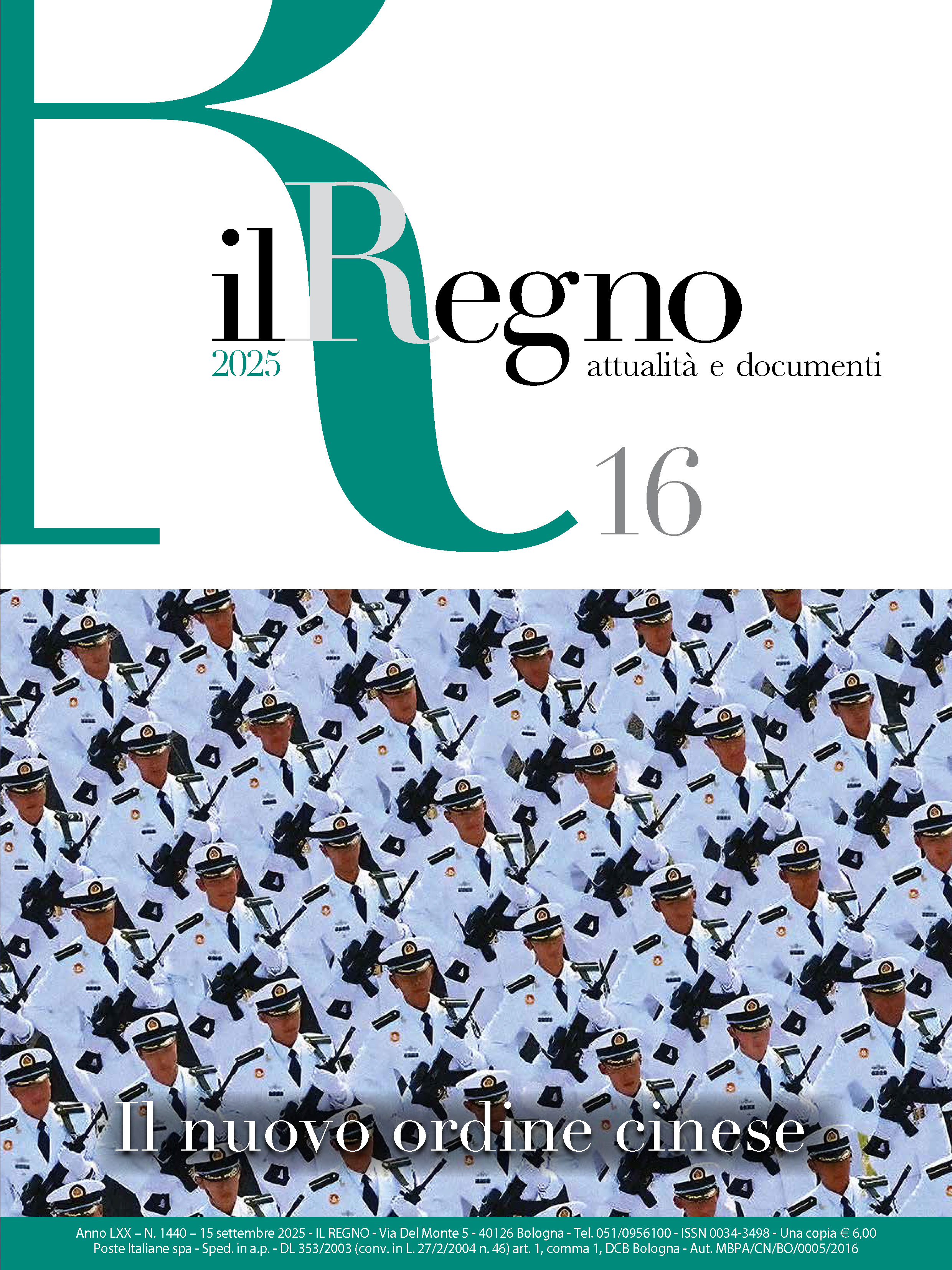 Copertina di Attualità Anno 2025 Numero 16