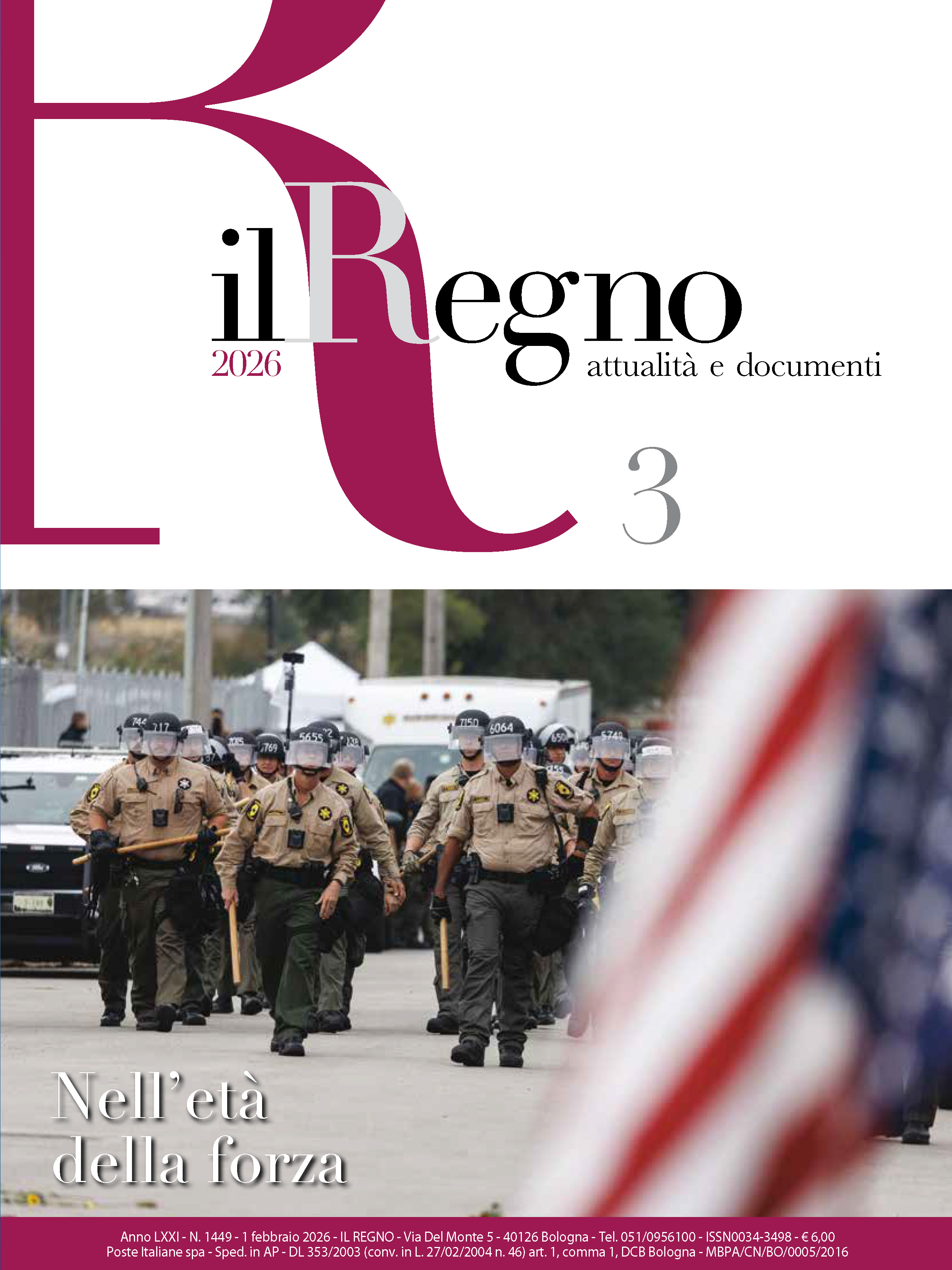 Copertina di Documenti Anno 2026 Numero 3